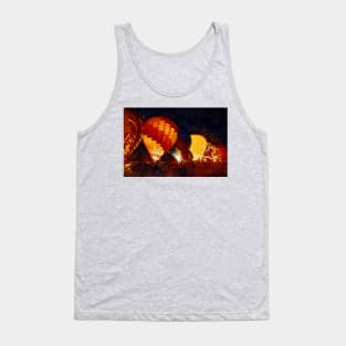 Night Hot Air Balloon Festival In Gothic Tank Top